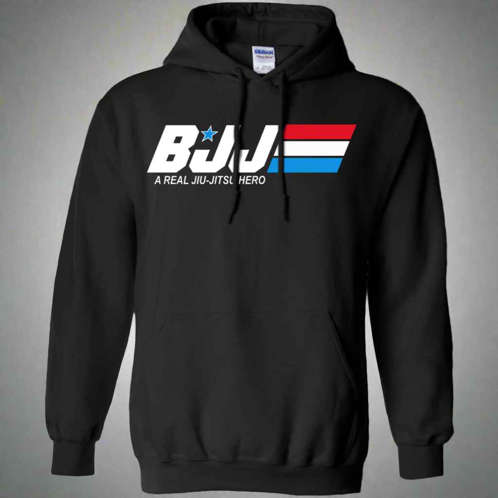 BJJ A Real Jiu Jitsu Hero BJJ Pullover Hoodie 8 oz. Main image