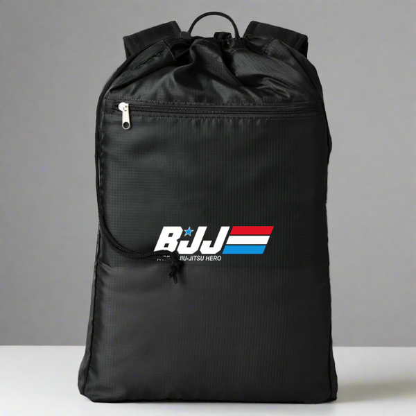 BJJ A Real Jiu Jitsu Hero BJJ Cinchback Backpack