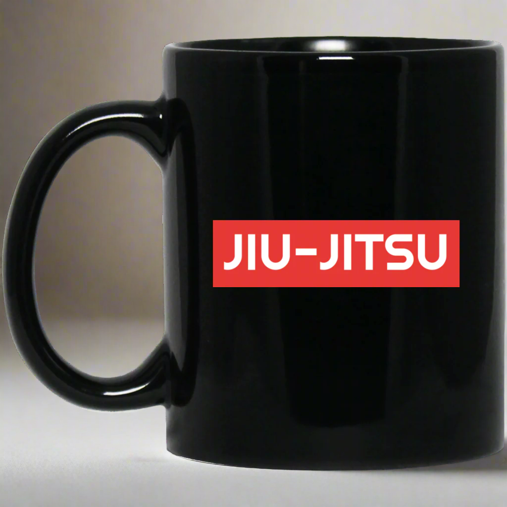 Brazilian Jiu Jitsu Surpassing BJJ 11 oz. Black Mug Main image