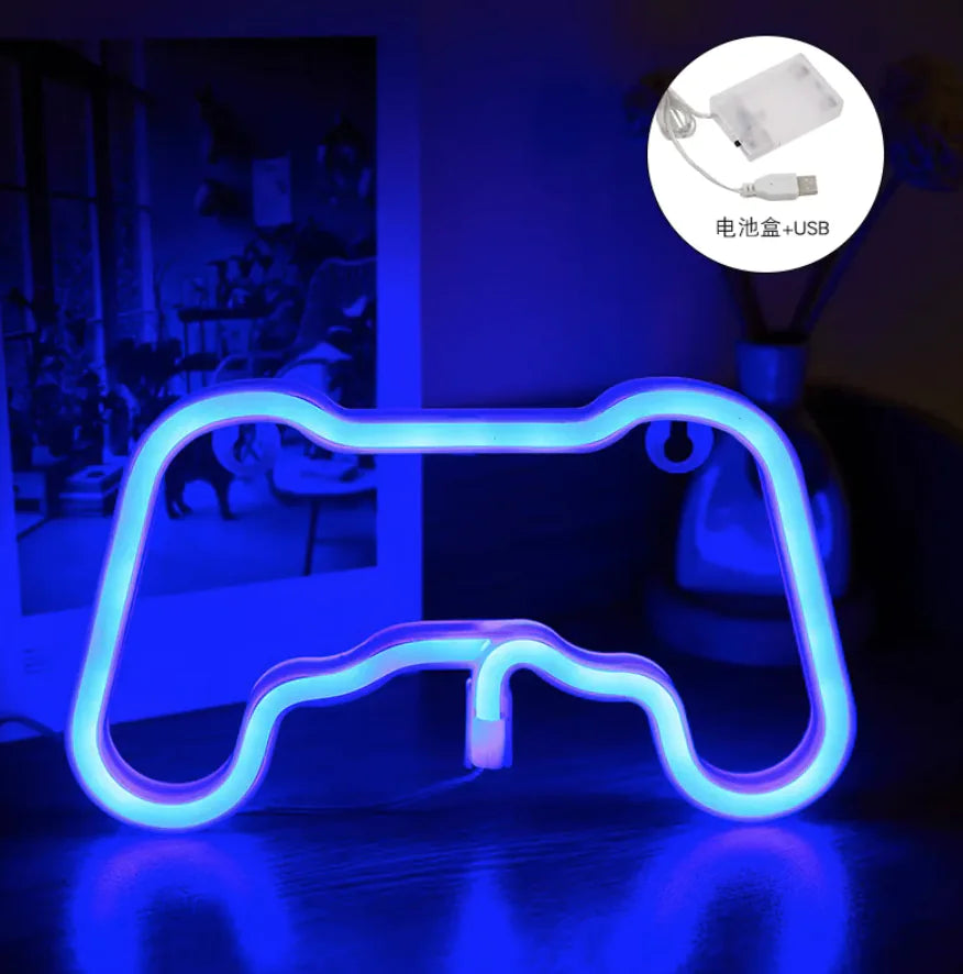 Gaming LED Neon Home Décor Light | Game Controller LED Light