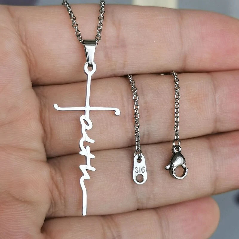 Jesus Faith Christian Necklace | Empowerment Faith Necklace Secondary image