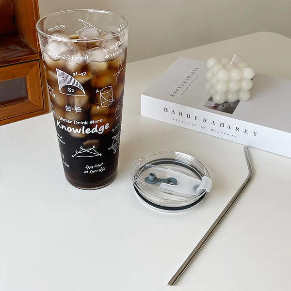 1000ml Mathematical Glass Tumbler | 1 Litre Math Glass Tumbler