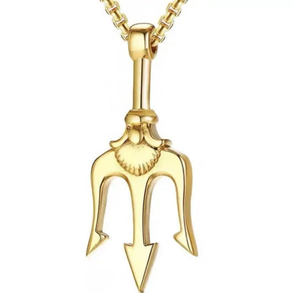 Cool Trident Pendant Necklace