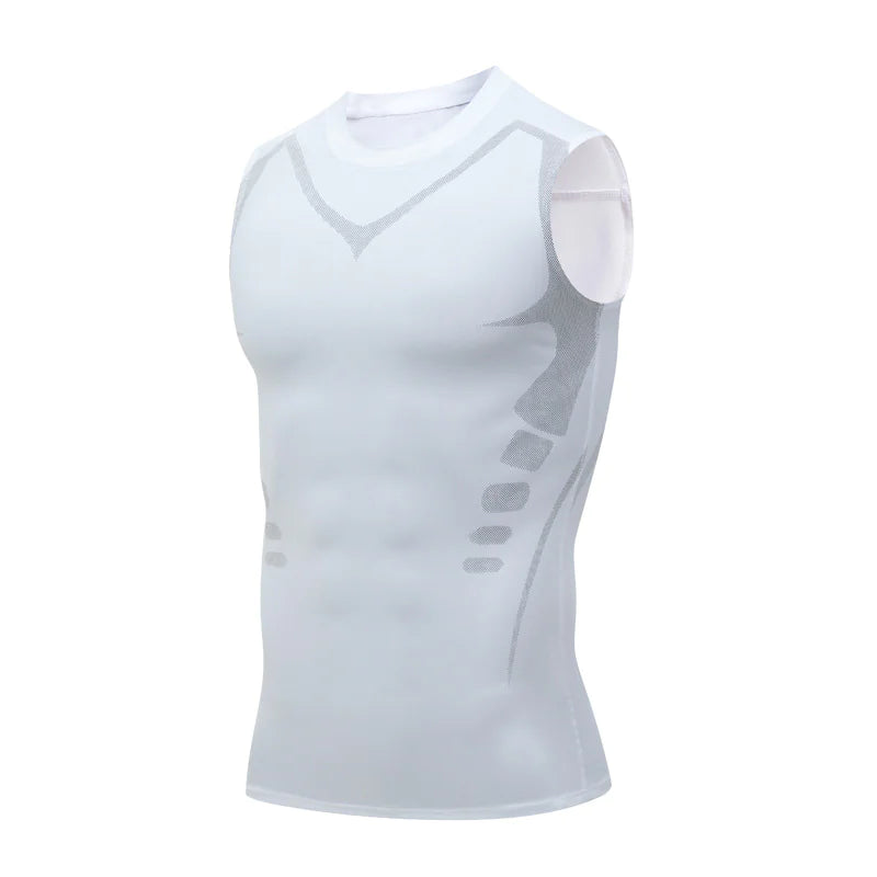 Men's Quick-Dry Slim Fit Workout Compression Shirt Vest
