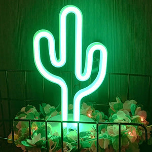 Cactus Neon Sign - USB or Battery Powered LED Light Cactus Neon Sign - USB or Battery Powered LED Light