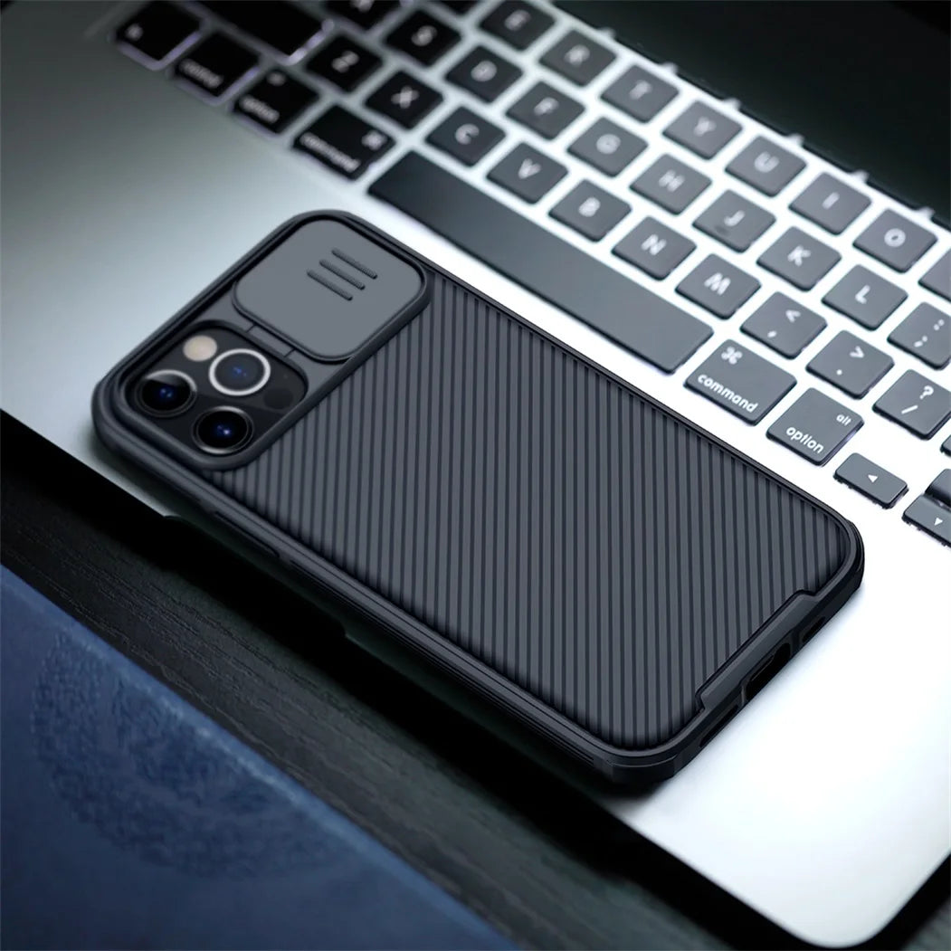 NILLKIN CamShield Case Slide For iPhone 12 11 Pro Max Case  | Camera Cover Protect Privacy Classic Back Cover For iPhone11 12 mini