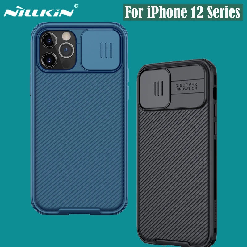 NILLKIN CamShield Case Slide For iPhone 12 11 Pro Max Case  | Camera Cover Protect Privacy Classic Back Cover For iPhone11 12 mini