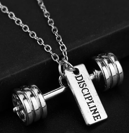 Premium Barbell Fitness Kettlebell Dumbbell Weightlifting Necklace