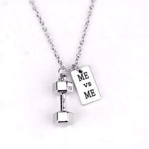 Premium Barbell Fitness Kettlebell Dumbbell Weightlifting Necklace Premium Barbell Fitness Kettlebell Dumbbell Weightlifting Necklace