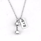 Premium Barbell Fitness Kettlebell Dumbbell Weightlifting Necklace Premium Barbell Fitness Kettlebell Dumbbell Weightlifting Necklace