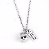 Premium Barbell Fitness Kettlebell Dumbbell Weightlifting Necklace Premium Barbell Fitness Kettlebell Dumbbell Weightlifting Necklace