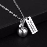Premium Barbell Fitness Kettlebell Dumbbell Weightlifting Necklace Premium Barbell Fitness Kettlebell Dumbbell Weightlifting Necklace
