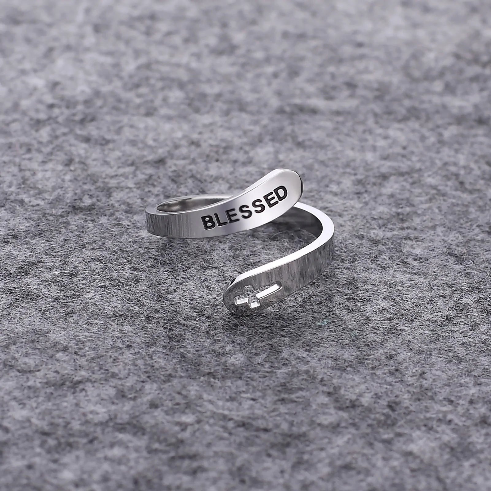 Love Faith Hope Jesus Cross Ring