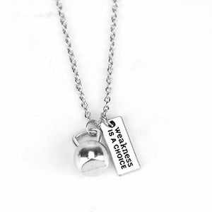 Premium Barbell Fitness Kettlebell Dumbbell Weightlifting Necklace Premium Barbell Fitness Kettlebell Dumbbell Weightlifting Necklace