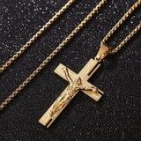Jesus Christ Crucifix Gold Plated Cross Religious Necklace | Faith Jesus Necklace Jesus Christ Crucifix Gold Plated Cross Religious Necklace | Faith Jesus Necklace