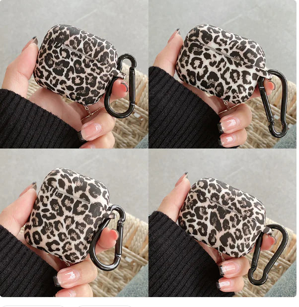 Protective Silicone Leopard Print Earpod Earphone Case