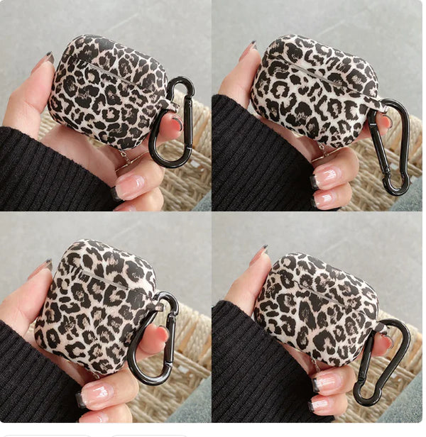 Protective Silicone Leopard Print Earpod Earphone Case