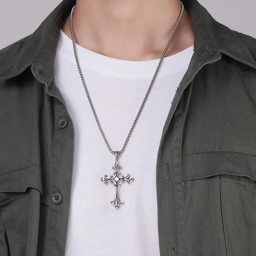 Brilliant Cross Pendant Necklace Secondary image