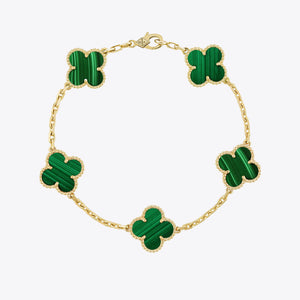 Green Four Leaf Clover Bracelet