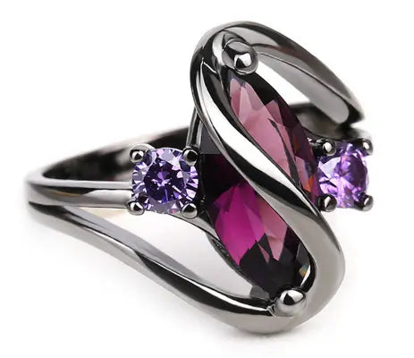 Women's Red Crystal Ring