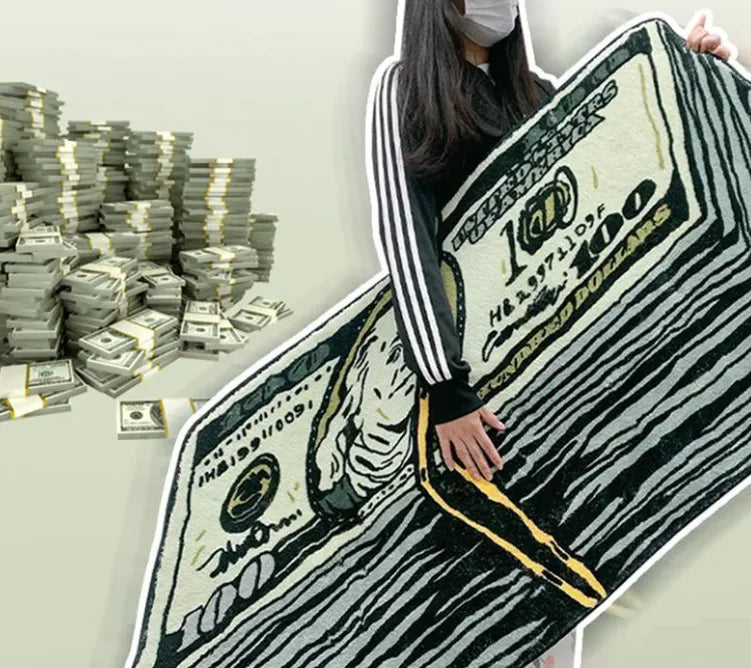 Roll Of Dollar Bills Foot Mat | Dollar Bill Mat