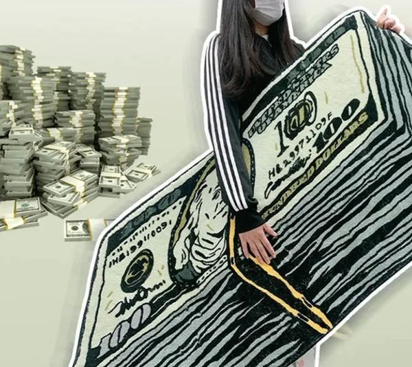Roll Of Dollar Bills Foot Mat | Dollar Bill Mat