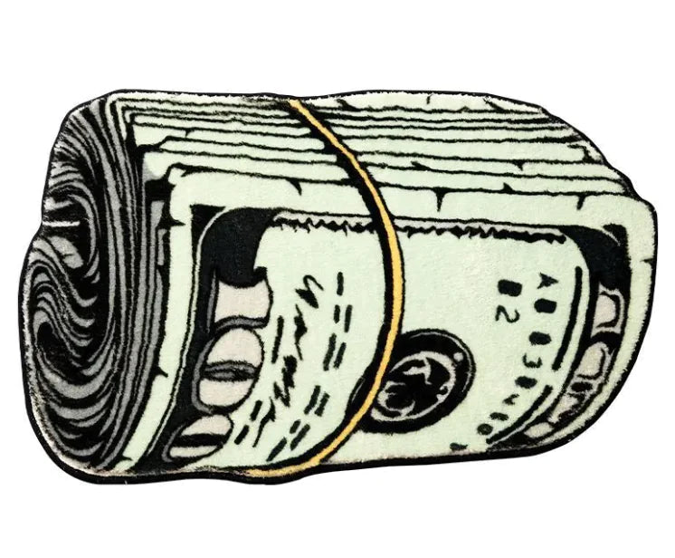 Roll Of Dollar Bills Foot Mat | Dollar Bill Mat