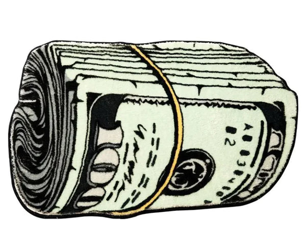 Roll Of Dollar Bills Foot Mat | Dollar Bill Mat