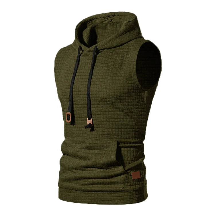 Mens Sleeveless Gym Hoodie