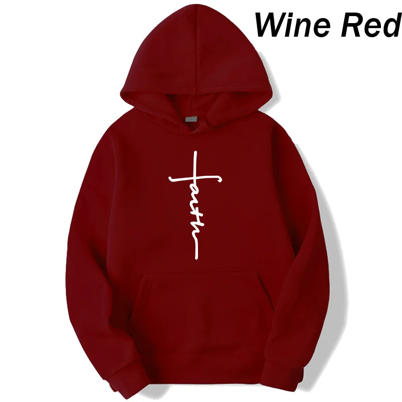 Unisex Faith Jesus Hoodie | Faith Cross Christian Hoodie