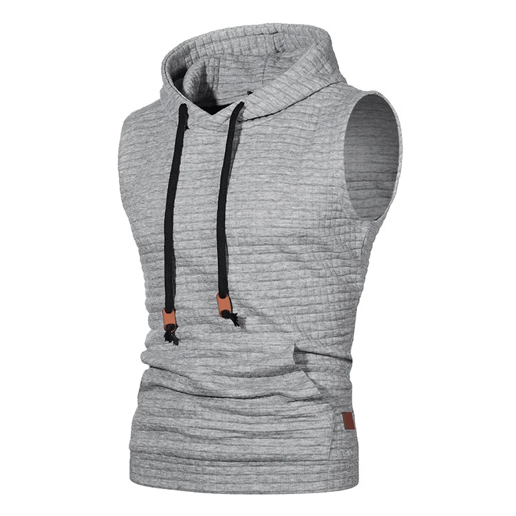 Mens Sleeveless Gym Hoodie