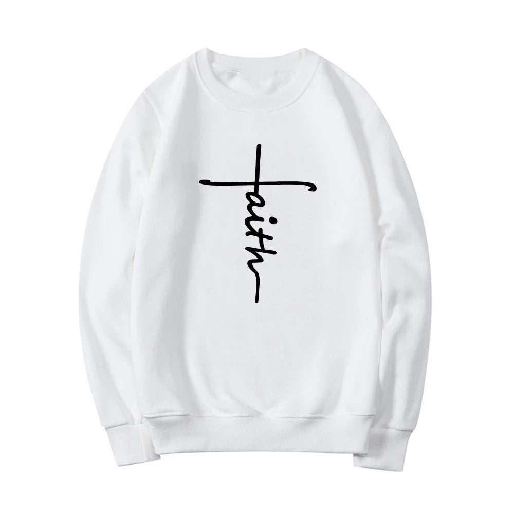 Faith Sweatshirt Christian Clothing Faith Cross Sweatshirt