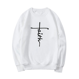 Faith Sweatshirt Christian Clothing Faith Cross Sweatshirt Faith Sweatshirt Christian Clothing Faith Cross Sweatshirt