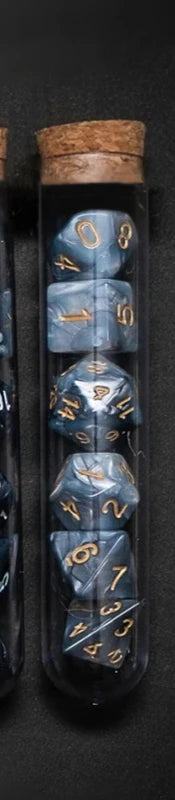 Transparent Polyhedral RPG TTRPG Dice Set 7Pcs/Set Fantasy Potion Flask | Tabletop Roleplaying Game