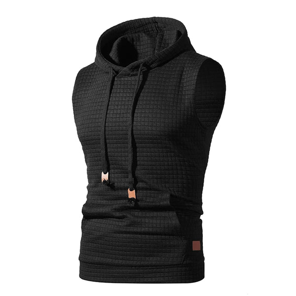Mens Sleeveless Gym Hoodie