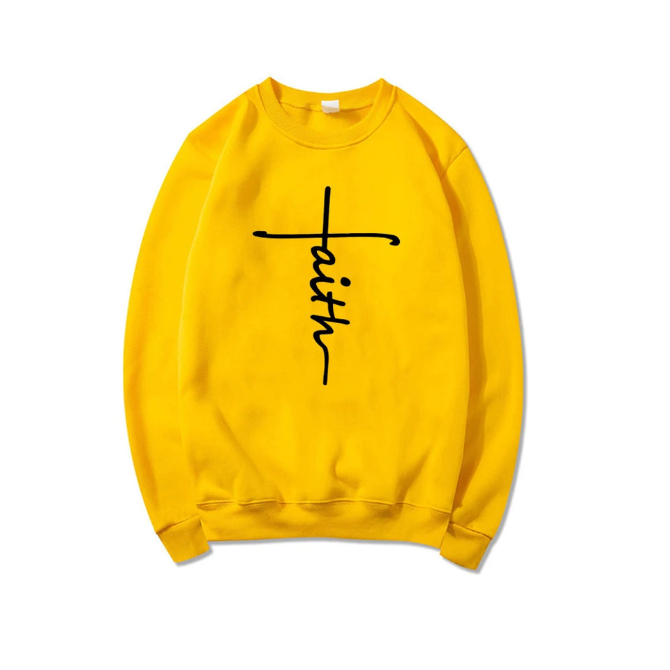 Faith Sweatshirt Christian Clothing Faith Cross Sweatshirt