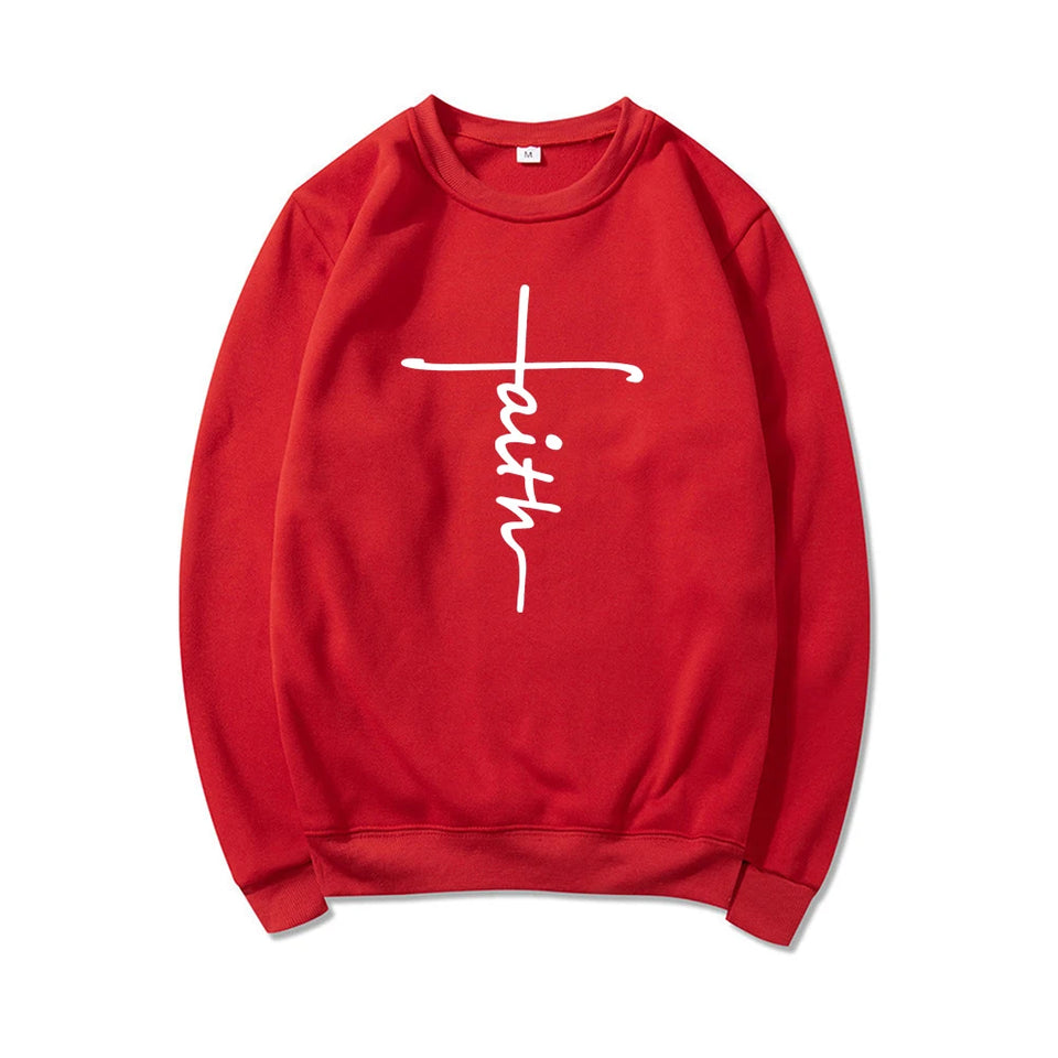 Faith Sweatshirt Christian Clothing Faith Cross Sweatshirt