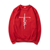 Faith Sweatshirt Christian Clothing Faith Cross Sweatshirt Faith Sweatshirt Christian Clothing Faith Cross Sweatshirt