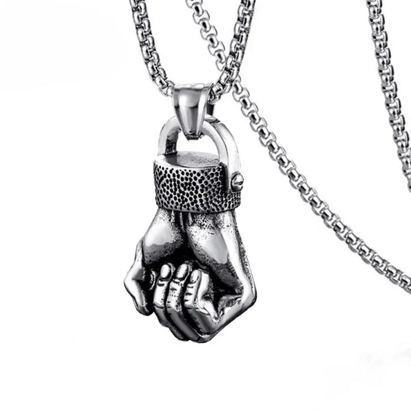 Barbell Necklace Fist | Gym Fitness Dumbbell Necklace