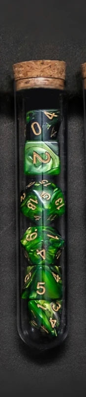 Transparent Polyhedral RPG TTRPG Dice Set 7Pcs/Set Fantasy Potion Flask | Tabletop Roleplaying Game
