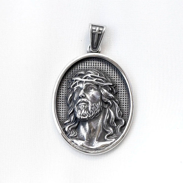 Jesus Angel Stainless Steel Necklace | Christian Catholic Faith Jesus Necklace