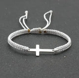 Faith Rope Cross Bracelet | Religious Jesus Cross Bracelet Faith Rope Cross Bracelet | Religious Jesus Cross Bracelet