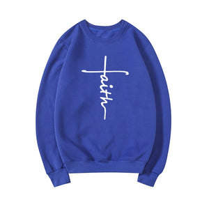 Faith Sweatshirt Christian Clothing Faith Cross Sweatshirt Faith Sweatshirt Christian Clothing Faith Cross Sweatshirt