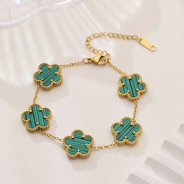 Cute Four-Leaf Clover Bracelet