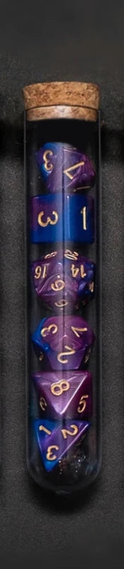 Transparent Polyhedral RPG TTRPG Dice Set 7Pcs/Set Fantasy Potion Flask | Tabletop Roleplaying Game