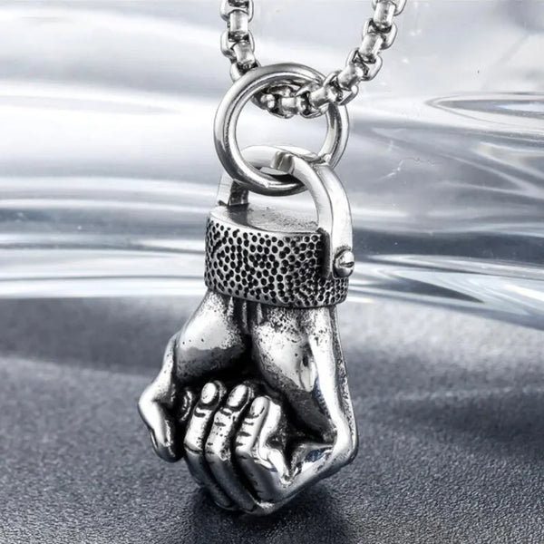 Barbell Necklace Fist | Gym Fitness Dumbbell Necklace