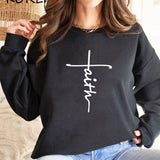 Faith Sweatshirt Christian Clothing Faith Cross Sweatshirt Faith Sweatshirt Christian Clothing Faith Cross Sweatshirt