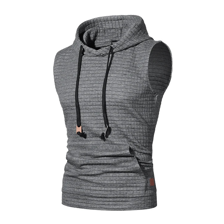 Mens Sleeveless Gym Hoodie