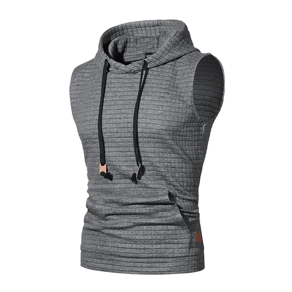 Mens Sleeveless Gym Hoodie