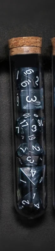 Transparent Polyhedral RPG TTRPG Dice Set 7Pcs/Set Fantasy Potion Flask | Tabletop Roleplaying Game